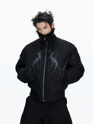 Heavyweight Embroidered Cropped Jacket - product image 1