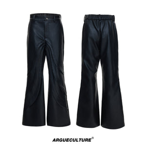 Deconstructed Faux Leather Pants - product image 5