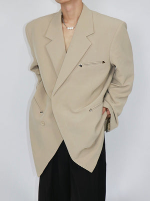 Relaxed Black Double-Breasted Blazer - product image 2