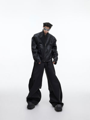 Cropped PU Leather Jacket - product image 3