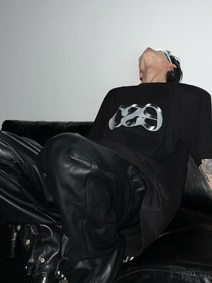 Dimensional Letter Print Oversized T-Shirt - product image 2