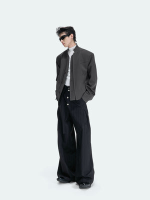 Deconstructed Cropped Blazer Jacket - product image 3