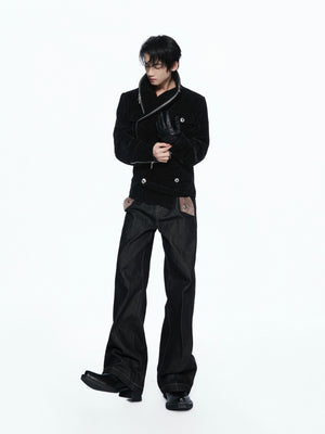 Crocodile-Texture Double-Zip Jacket - product image 3