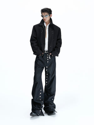 Deconstructed Rivet Dual-Zip Jacket - product image 3