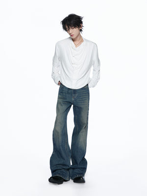 Drape-Neck Long-Sleeve Top - product image 4