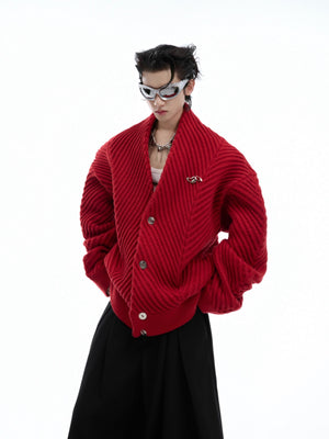Textured V-Neck Cardigan Sweater - product image 2