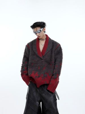 Gradient V-Neck Knit Sweater - product image 1