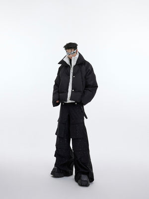Liquid Sheen Layered Padded Jacket - product image 5