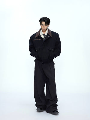 Contrast Lapel Workwear Jacket - product image 4