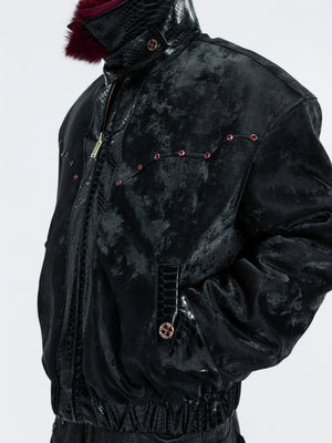 Reversible Leather Fur-Collar Jacket - product image 5
