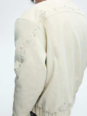 Cropped Faux Leather Zip Jacket - product image 2