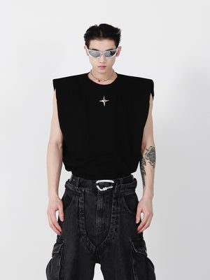Metal Detail Cotton Tank Top - product image 4