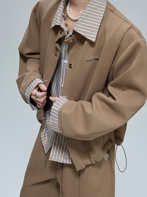 Color-Block Stripe Layered Cardigan - product image 3