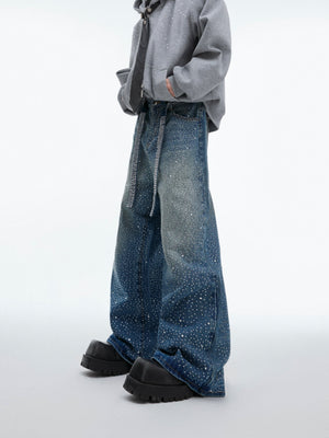Crystal-Detail Relaxed Straight-Leg Jeans - product image 2
