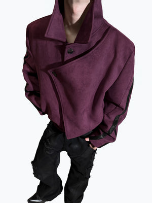 Studded Snake-Texture Cropped Jacket - product image 4