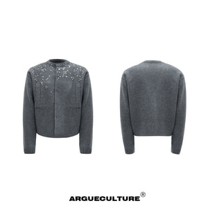 Snowflake Rhinestone Cardigan Sweater - product image 5