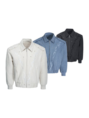 Washed Canvas Flame Rivet Jacket - product image 1