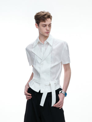 Relaxed Linen-Blend Embroidered Shirt - product image 4