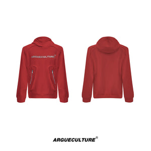 Oversized-Hoodie-with-Shoulder-Pads-Metallic-Detail-Streetwear-Top-Red