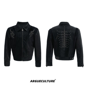 Snake-Eye-Stitch-PU-Leather-Jacket---Punk-Studs-Embroidery-Black-Jacket