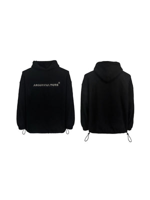 Streetwear-Hoodie-with-Metallic-Print-Shoulder-Pads-Fleece-Lining-Black