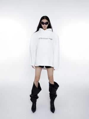 Streetwear-Hoodie-with-Metallic-Print-Shoulder-Pads-Fleece-Lining-White