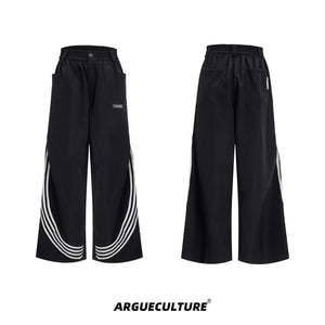 Vintage-Stripe-Collar-Jacket---Cropped-Streetwear-Set-Black-bottoms