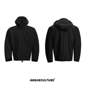 Waterproof-Hiking-Jacket---Windproof-Outdoor-Coat-with-Lining-Black-Jacket