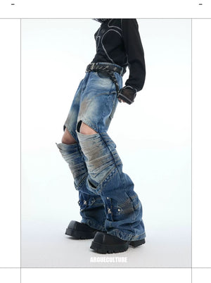 desc::armor-cross-hollow-deconstructed-baggy-jeans-detail-img-2