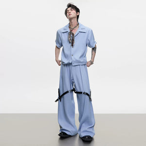 Demonstration of the malleable wire hem on the short sleeve jacket