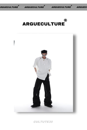 desc::avant-garde-double-zipper-shoulder-pad-tee-metal-print-detail-img-14