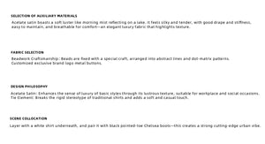 desc::avant-garde-pleated-pearl-ribbon-shirt-unisex-detail-img-2