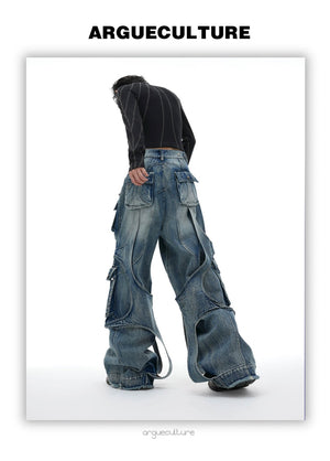 desc::baggy-distressed-cargo-jeans-with-raw-edge-straps-detail-img-6