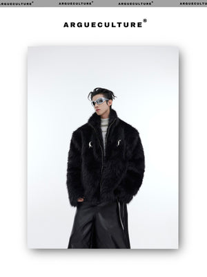 desc::boxy-faux-mink-fur-jacket-with-metal-accents-detail-img-10