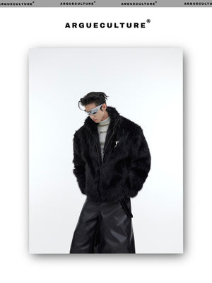 desc::boxy-faux-mink-fur-jacket-with-metal-accents-detail-img-11