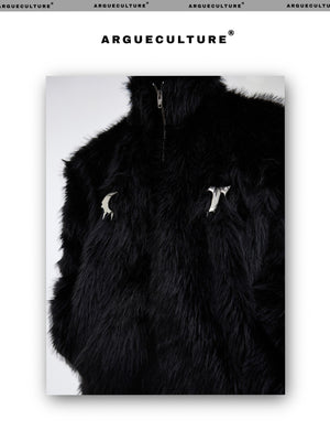 desc::boxy-faux-mink-fur-jacket-with-metal-accents-detail-img-3