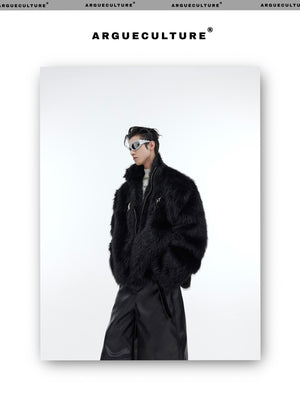 desc::boxy-faux-mink-fur-jacket-with-metal-accents-detail-img-4