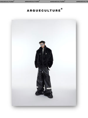 desc::boxy-faux-mink-fur-jacket-with-metal-accents-detail-img-7