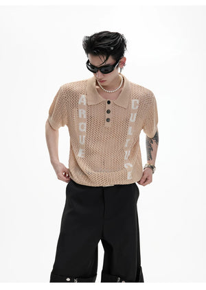 desc::boxy-open-knit-jacquard-polo-shirt-streetwear-tee-detail-img-7