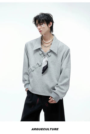 desc::boxy-v-neck-polo-sweatshirt-with-detachable-scarf-detail-img-10