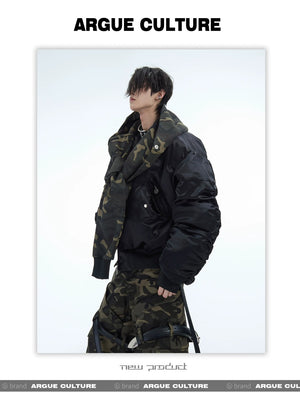 desc::camo-patchwork-hooded-bomber-jacket-heavyweight-winter-parka-detail-img-10
