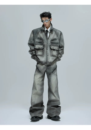 desc::cement-gray-vintage-boxy-denim-jacket-flare-set-detail-img-8