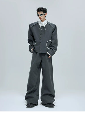 desc::contrast-cropped-tweed-jacket-with-jewel-buttons-detail-img-2