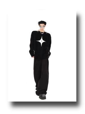 desc::contrast-mohair-crewneck-with-metal-zipper-detail-detail-img-12