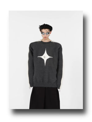 desc::contrast-mohair-crewneck-with-metal-zipper-detail-detail-img-13