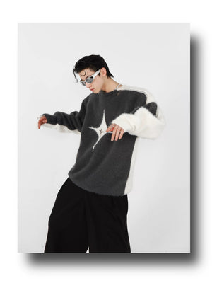 desc::contrast-mohair-crewneck-with-metal-zipper-detail-detail-img-15