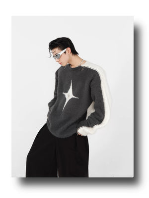 desc::contrast-mohair-crewneck-with-metal-zipper-detail-detail-img-16