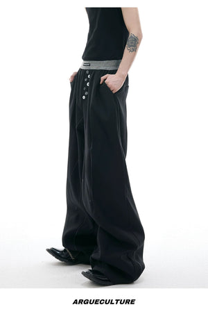 desc::contrast-stitch-straight-leg-trousers-unisex-wide-fit-detail-img-13