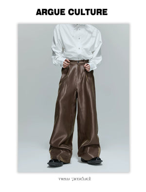 desc::crinkle-texture-wide-leg-baggy-streetwear-pants-detail-img-8