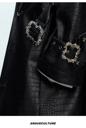 desc::croc-embossed-wide-shoulder-deconstructed-leather-trench-detail-img-8
